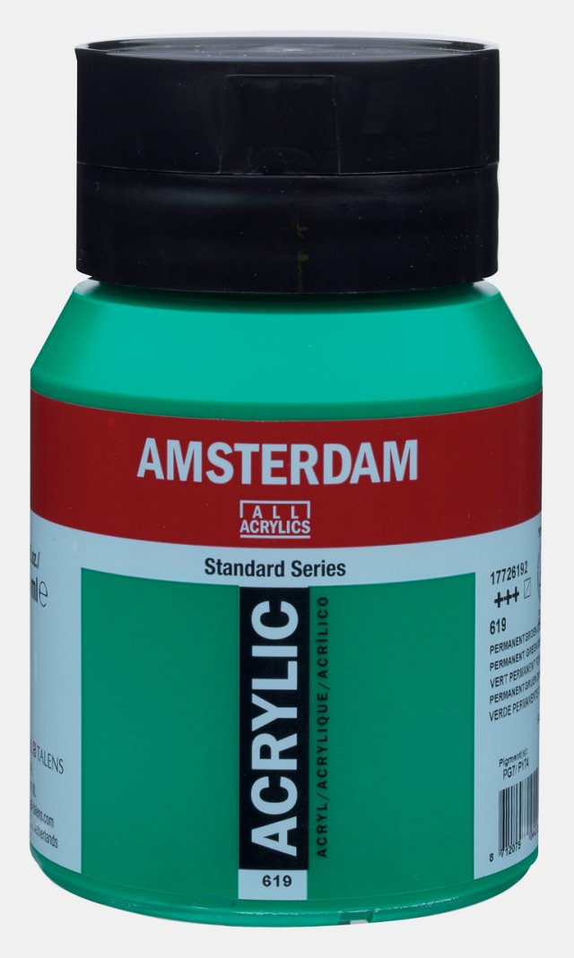 Amsterdam Standart Akrilik 500 ML Permanentgreen Dp-818 — Amsterdam