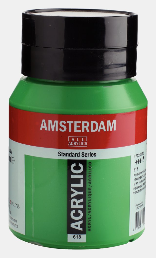 Amsterdam Standart Akrilik 500 ML Permanent Green Lt. — Amsterdam