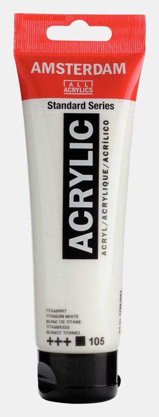 Amsterdam Standart Akrilik 120 ML Titanium White — Amsterdam