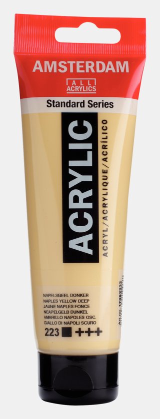 Amsterdam Standart Akrilik 120 ML Naples Yellow Deep  - Sarı Ton 223 — Amsterdam