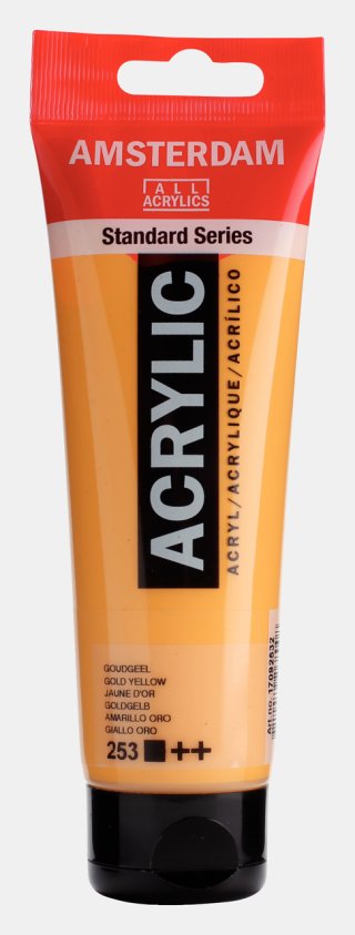 Amsterdam Standart Akrilik Boya 120 ML Gold Yellow – 253 — Amsterdam