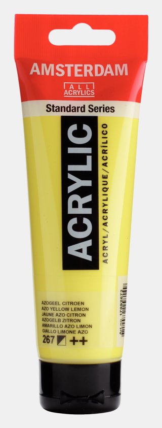 Amsterdam Standart Akrilik Boya 120 ML Azo Yellow Lemon – Güneş Sarısı Ton (267) — Amsterdam