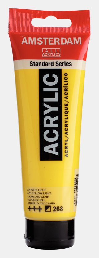 Royal Talens Amsterdam Standart Akrilik Boya 120 ML – Azo Yellow Light (268) — Amsterdam