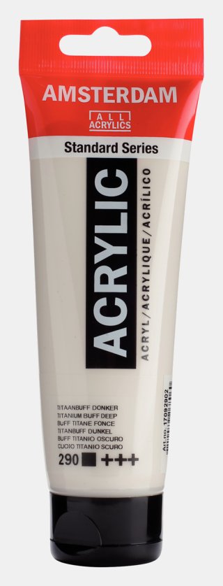 Amsterdam Standart Akrilik 120 ML Titanium Buff Deep Grey Catlak — Amsterdam