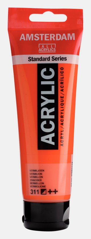 Amsterdam Standart Akrilik 120 ML Vermilion Red Boya — Amsterdam