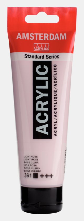 Amsterdam Standart Akrilik Boya 120 ML Light Rose (Yumuşak & Zarif Ton) – 361 — Amsterdam