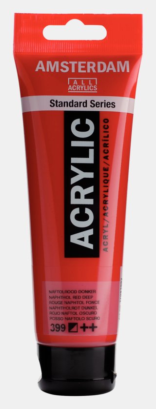 Amsterdam Standart Akrilik 120 ML Naphthol Red Deep - Canlı Kırmızı 399 — Amsterdam