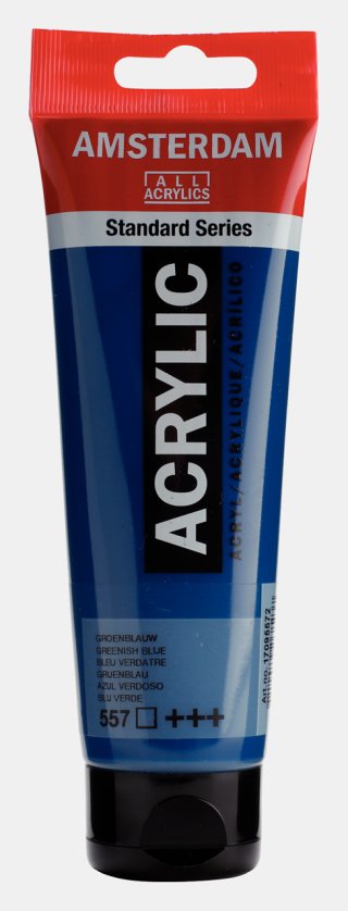 Amsterdam Standart Akrilik Boya 120 ML Greenish Blue (Canlı Yeşil-Mavi Ton) –  557 — Amsterdam