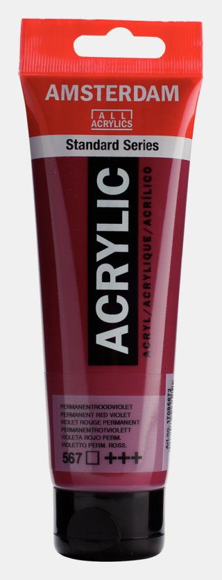 Amsterdam Standart Akrilik 120 ML Permanent Red Violet Boya — Amsterdam