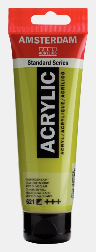 Amsterdam Standart Akrilik 120 ML Olive Green -  Profesyonel Akrilik Boya 621 — Amsterdam