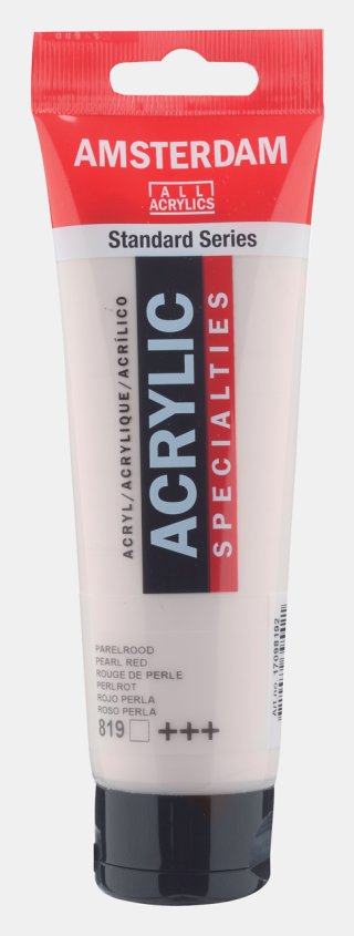 Amsterdam Standart Akrilik Boya 120 ML Pearl Red 819 – Sedefli Işıltılı Kırmızı — Amsterdam