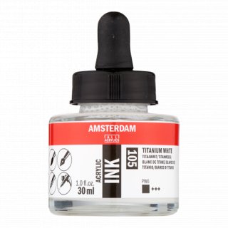 Amsterdam Akrilik Mürekkep 30 ML Titanium White (105) — Amsterdam