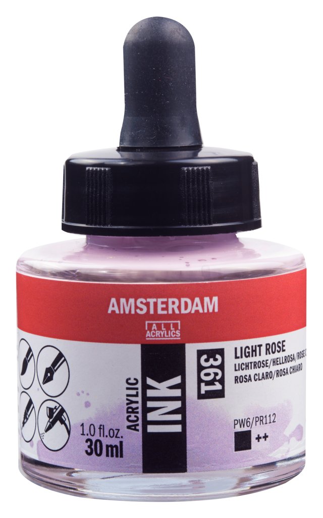 Talens Amsterdam Akrilik Mürekkep 30 ml – Light Rose (361) — Amsterdam