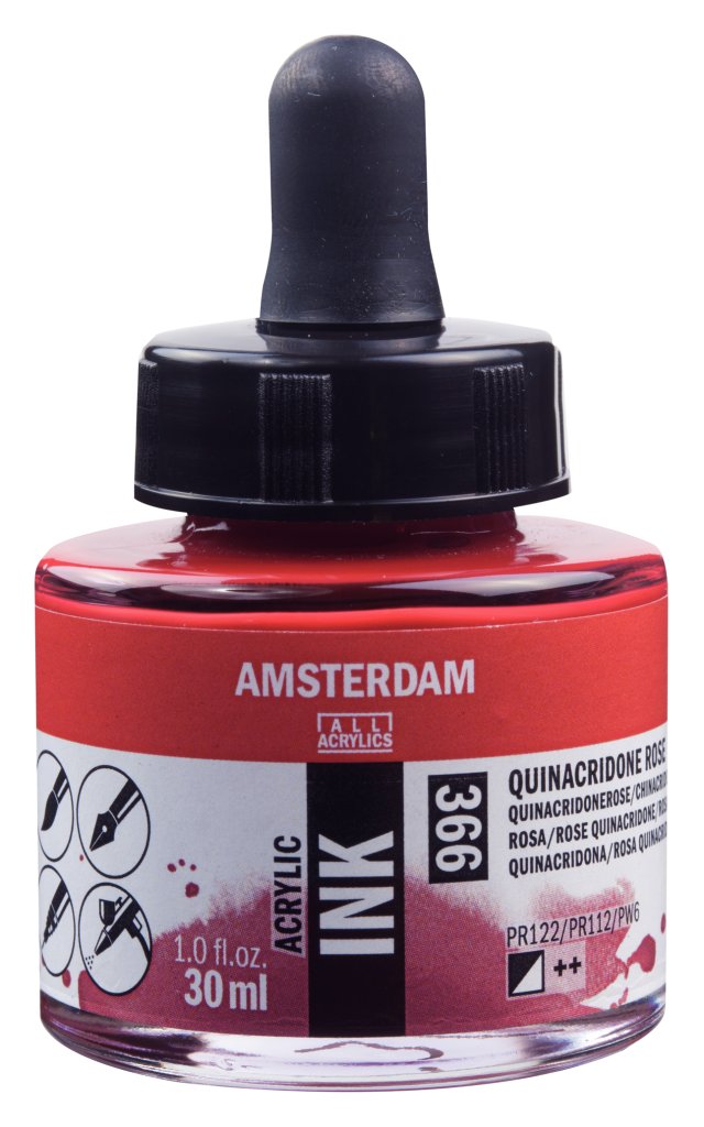 Amsterdam Akrilik Mürekkep 30 ML – Quinarose (366) — Amsterdam