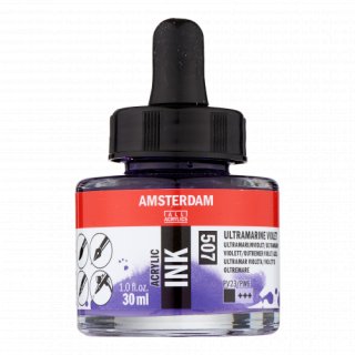 Amsterdam Akrilik Mürekkep 30 ML Ultramarine Violet (507) — Amsterdam