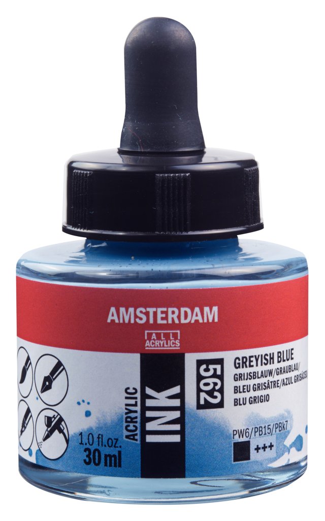 Talens Amsterdam Akrilik Mürekkep 30 ml – Grey Blue  — Amsterdam
