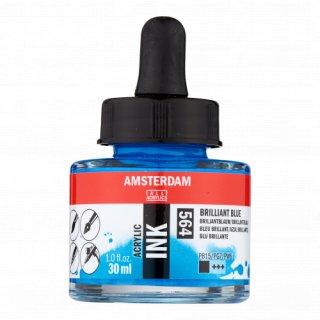 Amsterdam Akrilik Mürekkep 30 ml – Brilliant Blue (564) — Amsterdam
