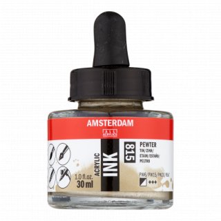 Amsterdam Akrilik Mürekkep 30 ml Pewter (815) — Amsterdam