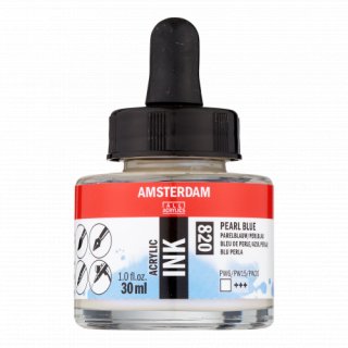 Amsterdam Akrilik Mürekkep 30 ml Pearl Blue (820) — Amsterdam