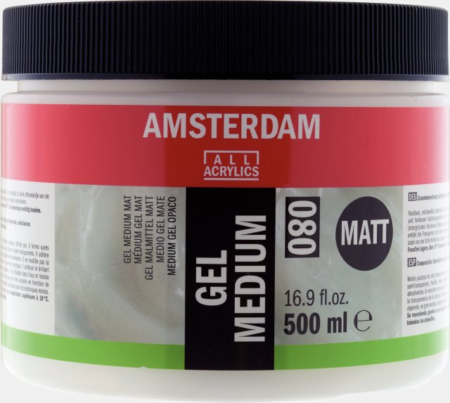 Amsterdam Gel Medium Matt 080 500 ML — Amsterdam