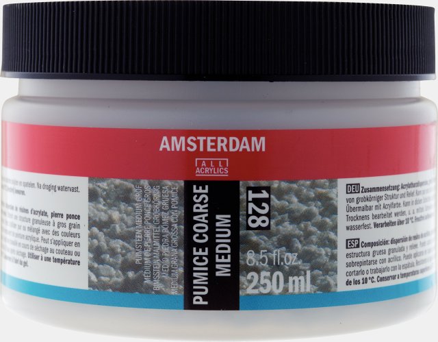Amsterdam Pumice Coarse Medium 128 250 ML (Süngertaşı Kalın Grenli) — Amsterdam