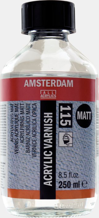 Amsterdam Akrilik Vernik Mat 115 – 250 ML Profesyonel Mat Akrilik Vernik — Amsterdam