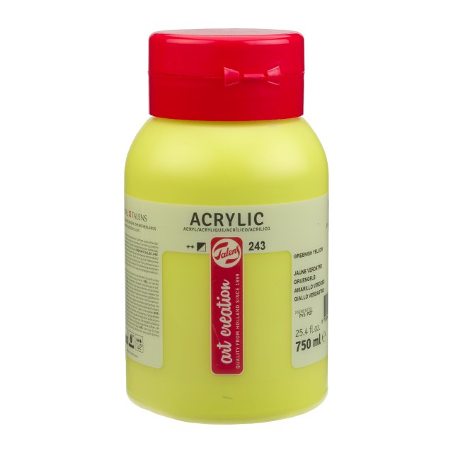 Art Creation Akrilik 750 ML Greenish Yellow Yeni Nesil Akrilik Boya — Art Creation