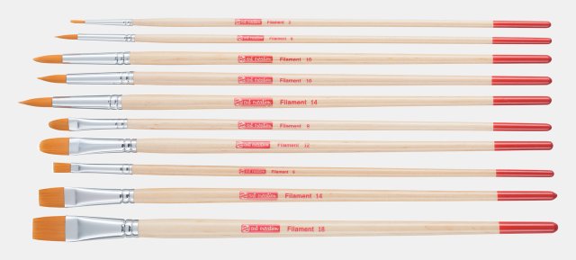 Art Creation Sentetik Fırça Seti 10'lu ( Yuvarlak Uç ) — Art Creation