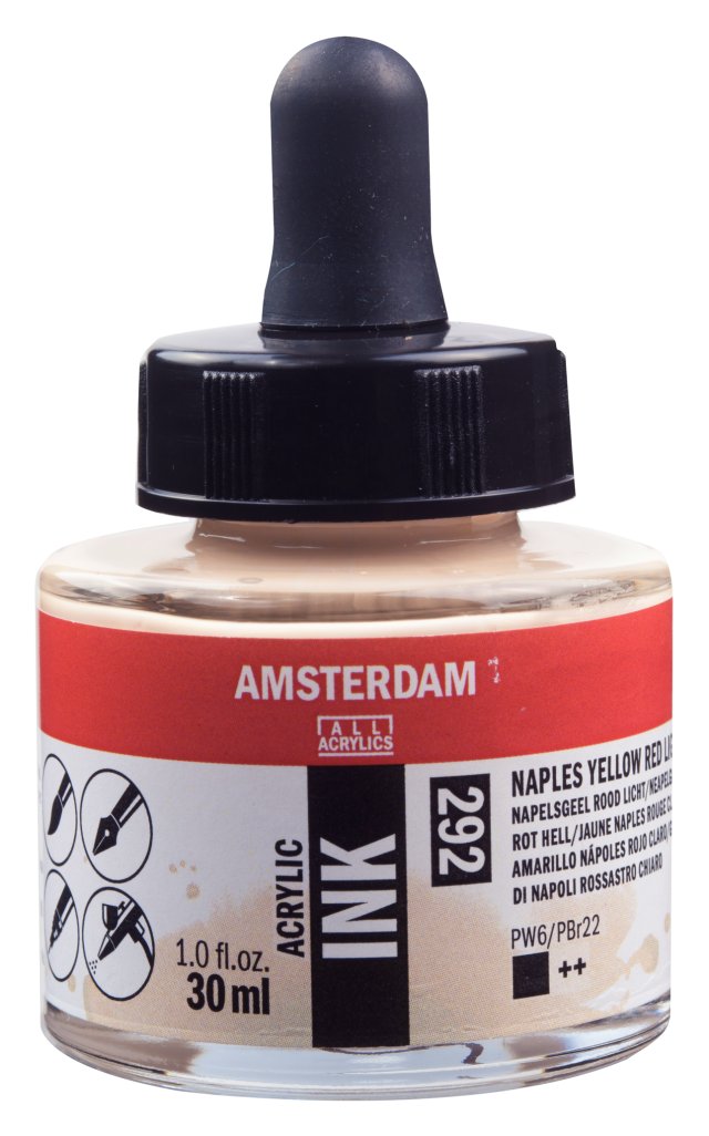 Talens Amsterdam Akrilik Mürekkep 30 ml – Naphthol Yellow Red Light (292) — Amsterdam