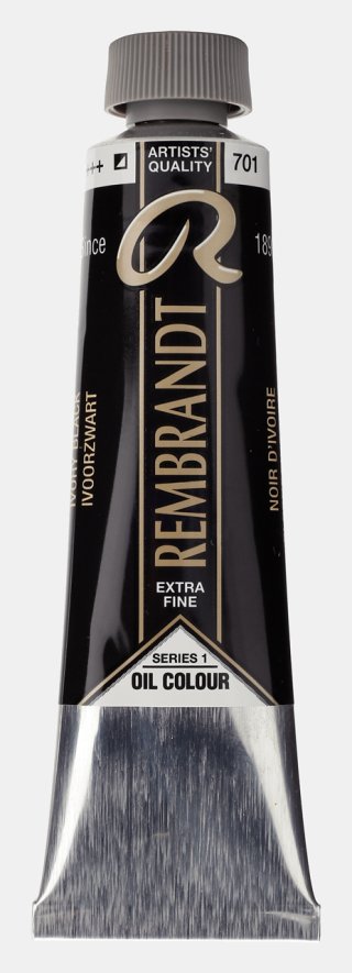Rembrandt 40 ML Yağlı Boya Ivory Black — Rembrandt