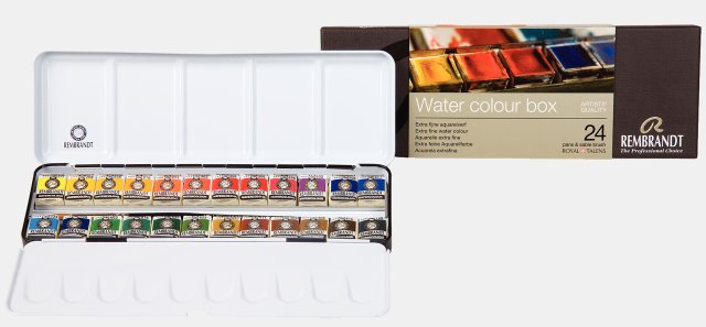 Rembrandt Suluboya Takımı 24'lü (Metal Kutu) — Rembrandt
