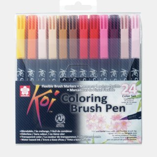 Sakura Koi Colour Fırça Uçlu Kalem 24'lü Set — Sakura