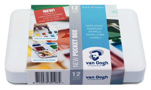 Van Gogh Suluboya Tablet 12+3 Set (Plastik Kutu) — Van Gogh