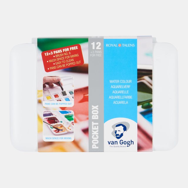 Van Gogh Suluboya Tablet 12+3 Set (Plastik Kutu) — Van Gogh (görsel 2)