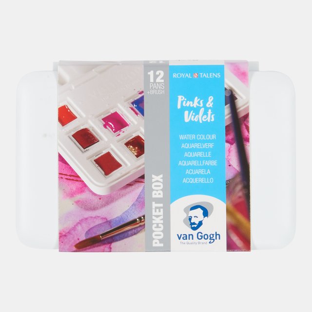 Van Gogh Suluboya Tablet 12'li Pinks + Violets (Plastik Kutu) — Van Gogh (görsel 3)