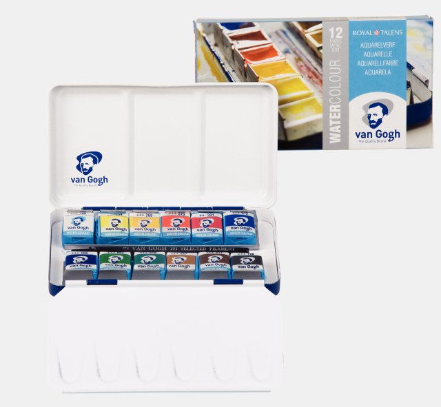 Van Gogh Suluboya Tablet Set 12'li (Metal Kutu) — Van Gogh (görsel 2)