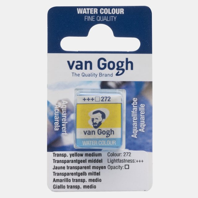 Van Gogh Suluboya Tablet Transparent Yellow Medium — Van Gogh