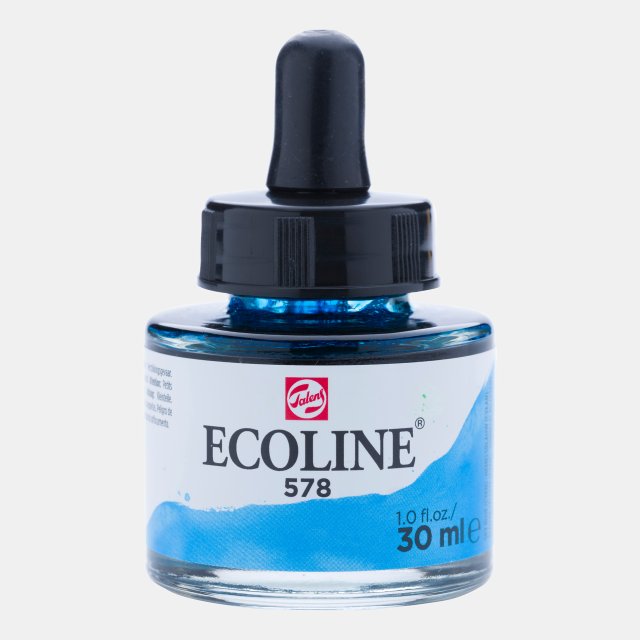 Talens Ecoline 30 ML Sky Blue Cyan — Talens