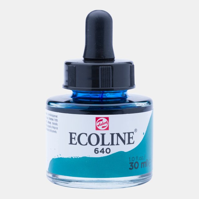 Talens Ecoline 30 ML Bluish Green Watercolor — Talens