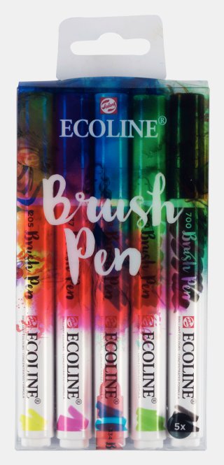 Talens Ecoline Fırça Uçlu Kalem 30'lu Set İlave Renkler — Talens