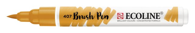 Talens Ecoline Fırça Uçlu Kalem Deep Ochre — Talens