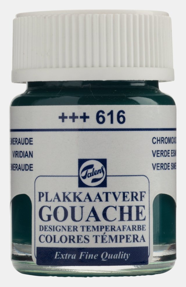 Talens Gouache Jar 16ml Viridian Green — Talens