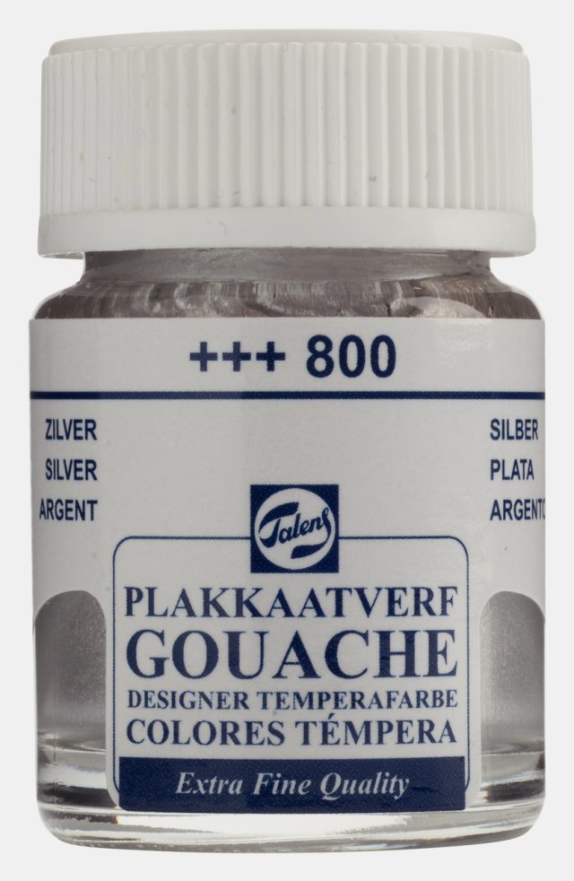 Talens Gouache Jar 16ml Silver — Talens
