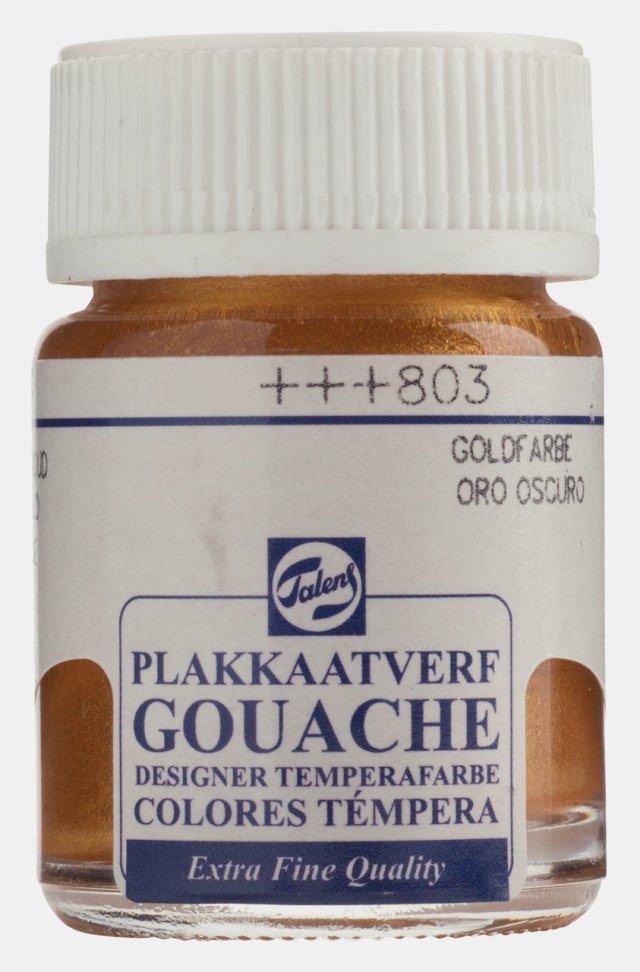Talens Gouache Jar 16ml Deep Gold — Talens
