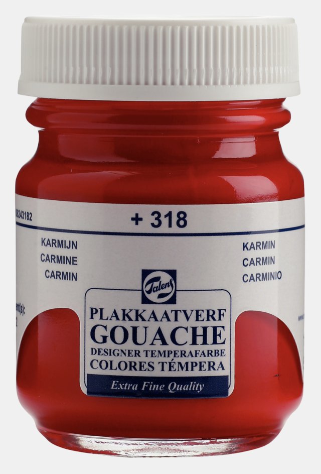 Talens Gouache Jar 50 ML Carmine — Talens