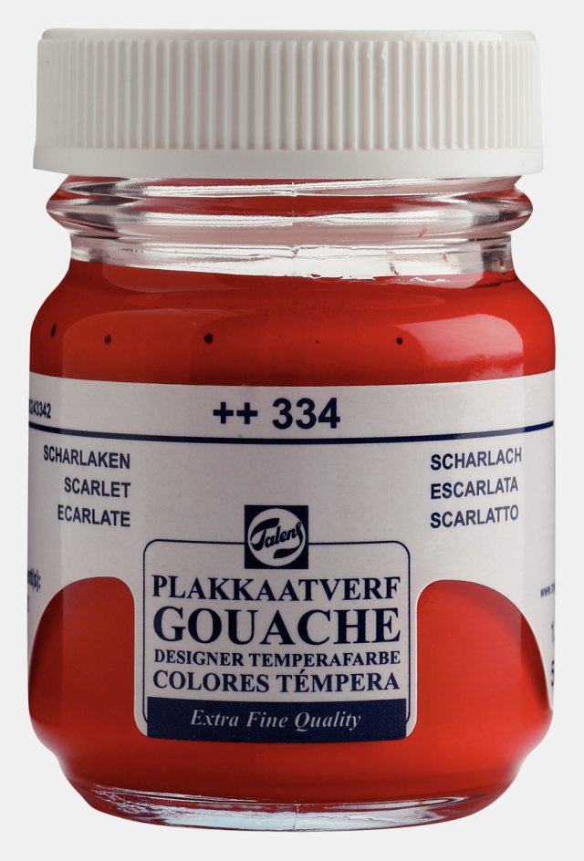 Talens Gouache Jar 50 ML Scarlet — Talens