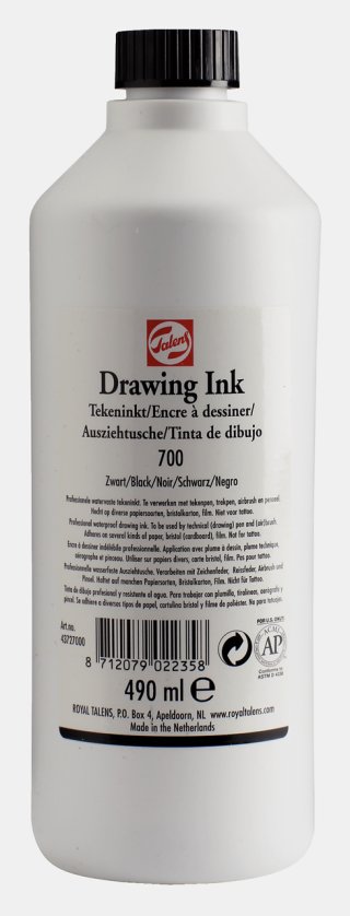 Talens Drawing Ink 490 ML Siyah — Talens (görsel 2)