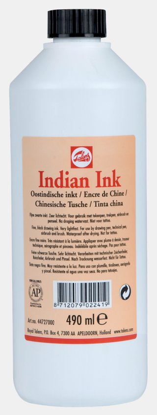 Talens Drawing Ink 490 ML Siyah — Talens (görsel 3)