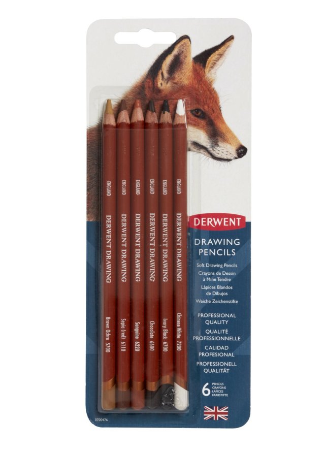 Derwent Drawing Set 6 Blister